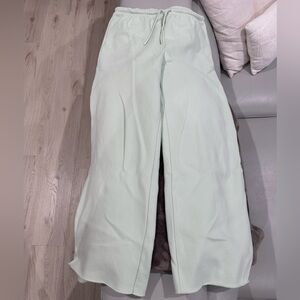 Aritzia Light Green Sweatfleece Pants
